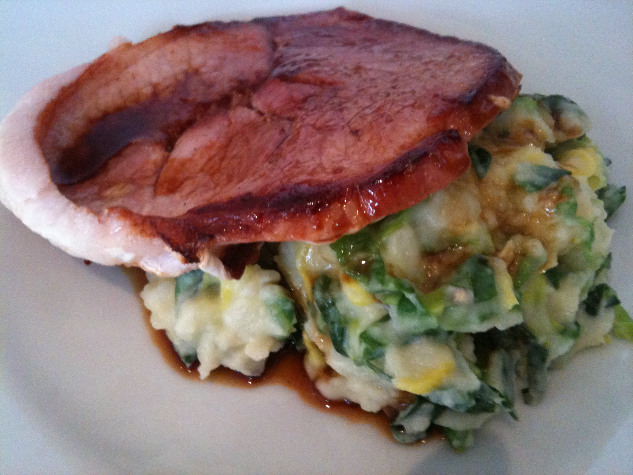 Recipe | Gammon steak with colcannon and Irish whiskey sauce | James ...